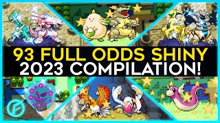 LIVE! 93 FULL ODDS SHINY REACTIONS! - 2023 Compilation!