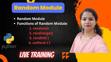 Random Module in Python | Python Random Function  I Class 12 | CLass 11 | Python Random Module