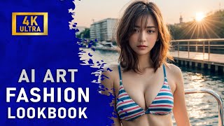 AI ART FASHION LOOKBOOK ,Summer 2024 bikini trends
