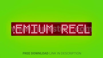 Enjoy Our Premium Recliner Seats Scrolling Red Dot Matrix LED Text Animation on Green Screen Seamles