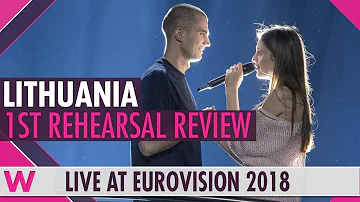 Lithuania First Rehearsal: Ieva Zasimauskaite "When We're Old"  @ Eurovision 2018 (Review)