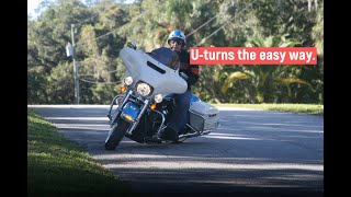 Motorcycle uturns the easy way!