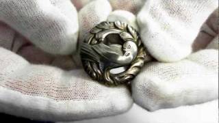 Pin -Georg Jensen Mid-Century (Circa 1950) Pin in Sterling Silver