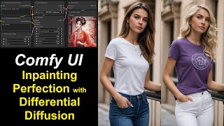 ComfyUI 36 Inpainting with Differential Diffusion Node - Workflow Included -Stable Diffusion