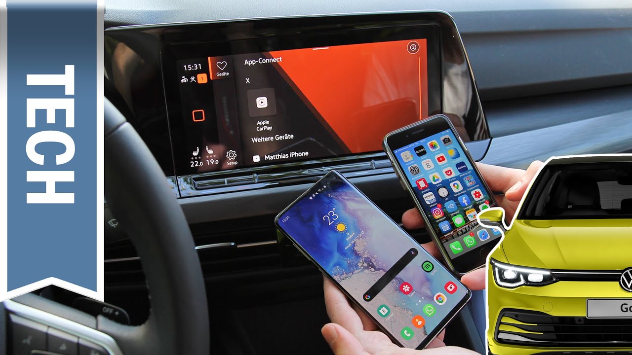 Wir koppeln: Android Auto & Apple CarPlay im VW Golf 8 mit