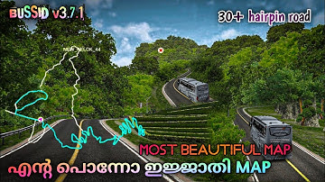 Best Hairpin Road Map For BUSSID v3.7.1 #malayalam #bussid #keralamapmod #viralvideo *&%₹#ets2©®