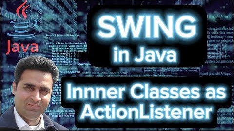 Swing in Java (Using Inner Classes As ActionListener) - OOP Made Simple (Complete Tutorial)
