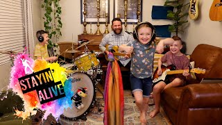 Colt Clark and the Quarantine Kids play "Stayin' Alive"