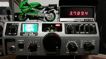 Yaesu FT-7B - 80m QSO brazilian friends with KV4VO