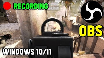 How To Record SMOOTH 60FPS Gameplay in OBS Windows 11 *FIX*