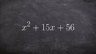 Quickly factoring a trinomial using the x method screenshot 5