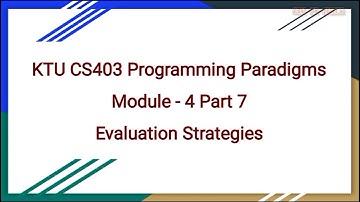 KTU CS403 Programming Paradigm|Module 4 Part 6|Overview of Scheme language- Eval, Apply, Equality fn