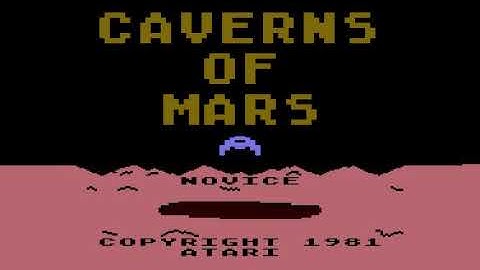 CAVERNS OF MARS !!! ATARI 800 XL - 80´S NOSTALGIA