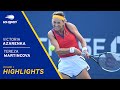 Victoria Azarenka vs Tereza Martincová Highlights | 2021 US Open Round 1