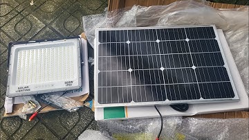 Mở Hộp Review Đèn Năng Lượng Mặt Trời 500W Mắt Ngọc