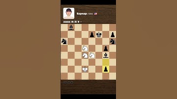 Beating Sapnap bot with just Knights #chess #checkmate #minecraft #bot #shorts