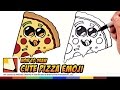 How to Draw Cute Food - Pizza Emoji - Draw Cartoon Pizza Step by Step for Beginners | BP