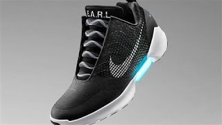 Nike Adds Self-Lacing Shoes to Sneaker Arms Race - YouTube