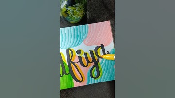 💫✨ BEAUTIFUL SHADOW NAME CALLIGRAPHY 🌟 SUBSCRIBERS 🤗✨#shorts #art #handlettering