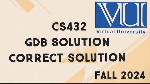 CS432 GDB Solution Fall 2024 | cs432 gdb solution fall 2024