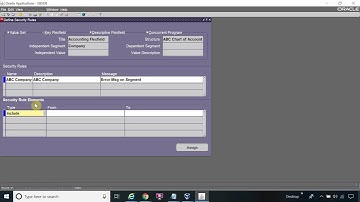Security Rule Setup in General Ledger Oracle R12 - Part 19