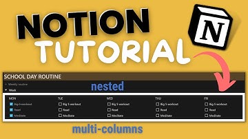 How to create nested multi-columns in Notion |💡 Notion tutorial