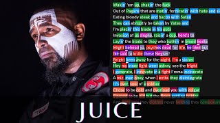 Tech N9ne - Juice | Lyrics, Rhymes Highlighted