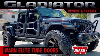 Warn Elite Tube Doors JT/JL Review & Install with Side Mirrors