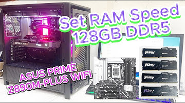 Set RAM Speed 128GB DDR5 ASUS PRIME Z890M-PLUS WIFI | Enable XMP in BIOS + Check in Windows 11