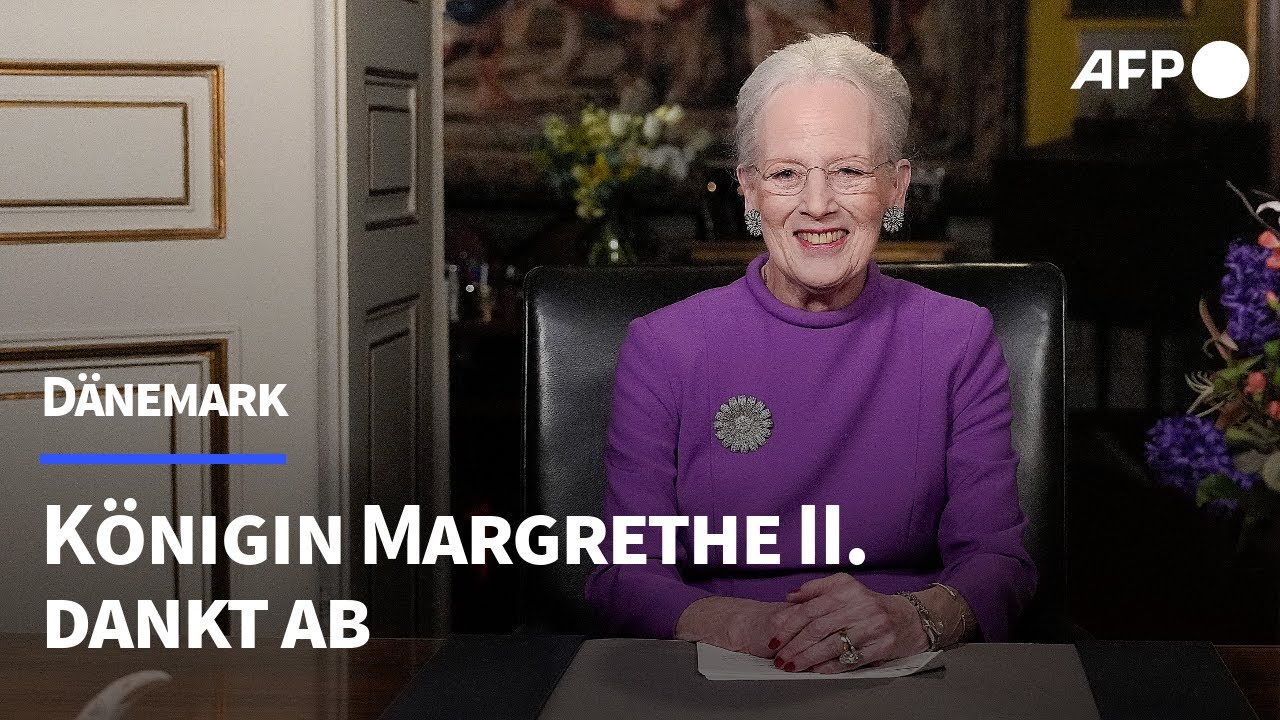 Denmark's Queen Margrethe II announces abdication on live TV