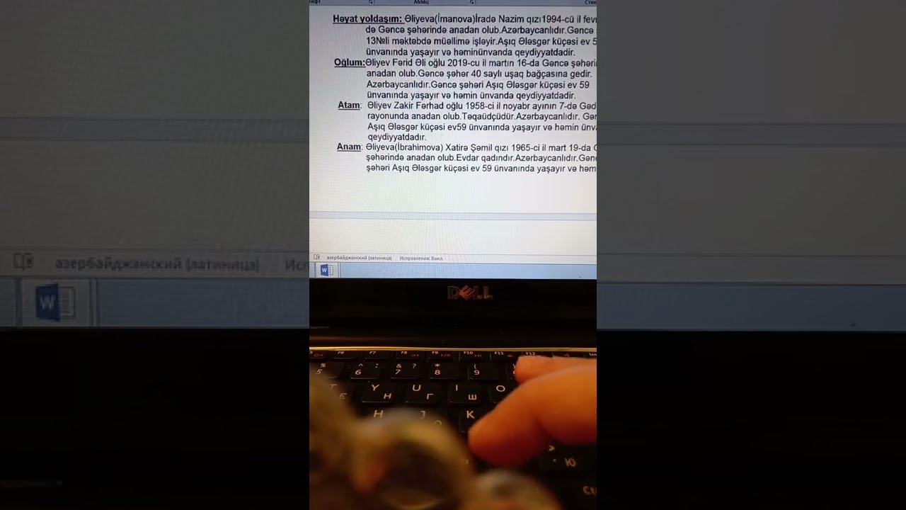 Boşanmış və 2-ci dəfə rəsmi ailə qurmuş vətəndaşlar hqqında tərcümeyi halın yazılma qaydası