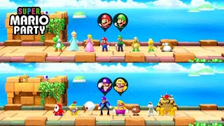 Mario party 🎈- Mario & Luigi VS Wario & Waluigi 🎮 (4 игрока) Switch геймплей