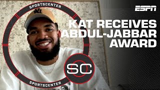 Karl-Anthony Towns talks Timberwolves’ success + winning Kareem Abdul-Jabbar Trophy | SportsCenter