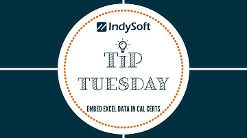 Tip Tuesday - How to embed Excel data in a cert
