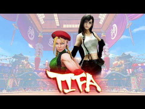 Street Fighter V PC AE mods - Cammy as Tifa (FFVII) by TiggieWhite
