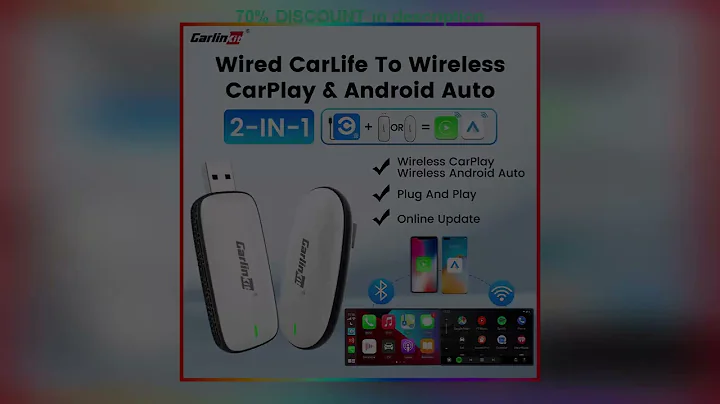 A must-have product! CarlinKit Baidu CarLife to Wireless CarPlay Android Auto Wireless Auto Connec