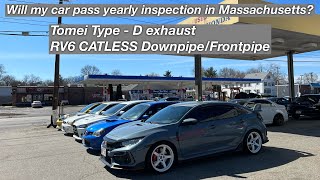 My 2021 Honda Civic Type R With A Catless Downpipe Passed Inspection In Massachusetts
