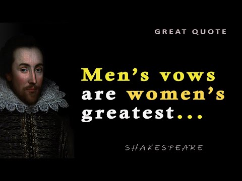 William Shakespeare unexplained romantic quotes and poems