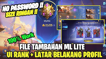 Data Open Ui Rank S28 & Latar Belakang Profil + Border Rank | Data Tambahan Ui Rank Patch Terbaru