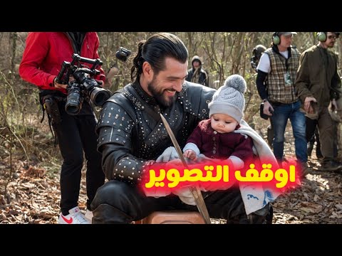 كواليس تصوير مسلسل عثمان و صلاح الدين لقطات مضحكه