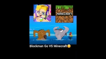 Minecraft VS Blockman Go 😎 #shorts #blockmango #minecraft