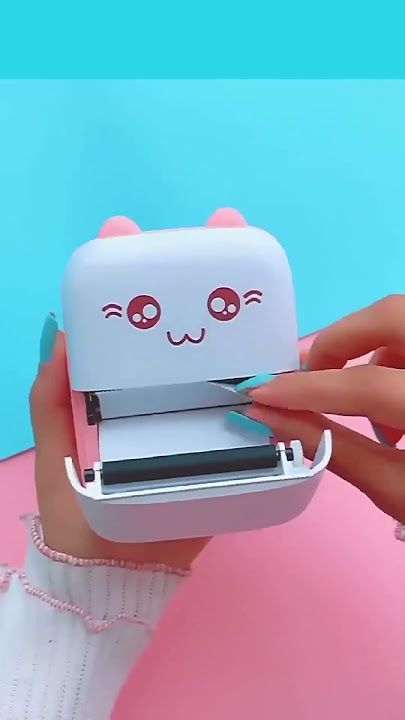 Mini impresora portátil de gatito con 7 luces 2 rollos térmicos normal +1  rollo térmico adhesivo - LIBRERÍA - PAPELERÍA BRASIL BOLIVIA