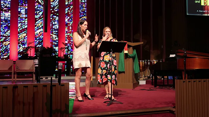 Beth Benedict Borders and Franci Witte singing BUS...