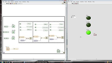 simulación de un semáforo en labview