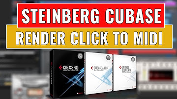 Steinberg #Cubase: How to Render Click to MIDI in Steinberg Cubase - OBEDIA Cubase Training