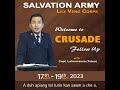Capt lalrinmawia tetea thupui lal ka ni a sin dt 18 april 2023 salvation army lily veng corps