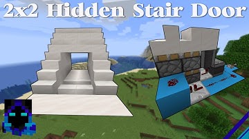 Minecraft. 2x2 Hidden Staircase Door