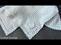 Easy &amp; Fast Crochet Baby Blanket/Craft &amp; Crochet Blanket 3824 / Crochet blanket / Blanket border