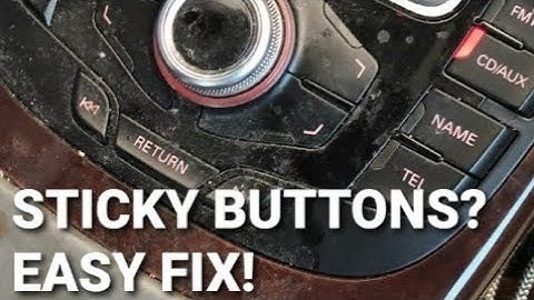 Maserati Sticky Buttons Easy FiX