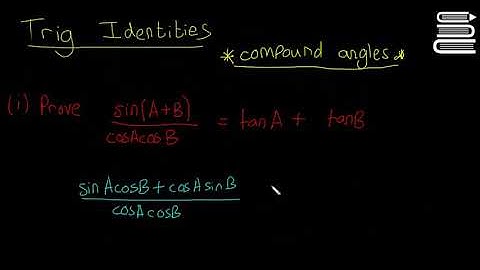 Leaving Cert Maths - Trigonometry 31 - Trigonometric Identities Compound Angles 2
